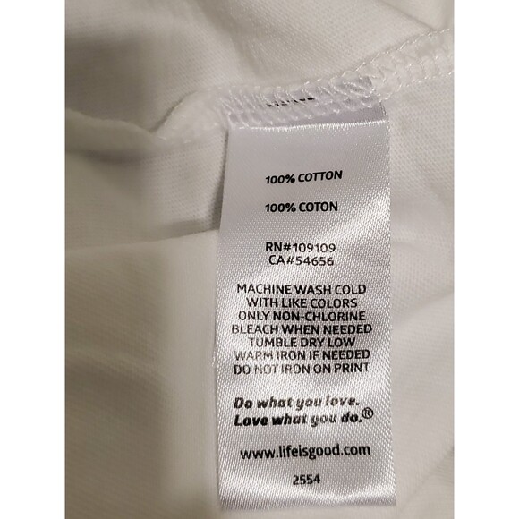 Life Is Good Women's Colorful Turtle Long Sleeve White T-Shirt Size LARGE - NEW - Picture 6 of 7